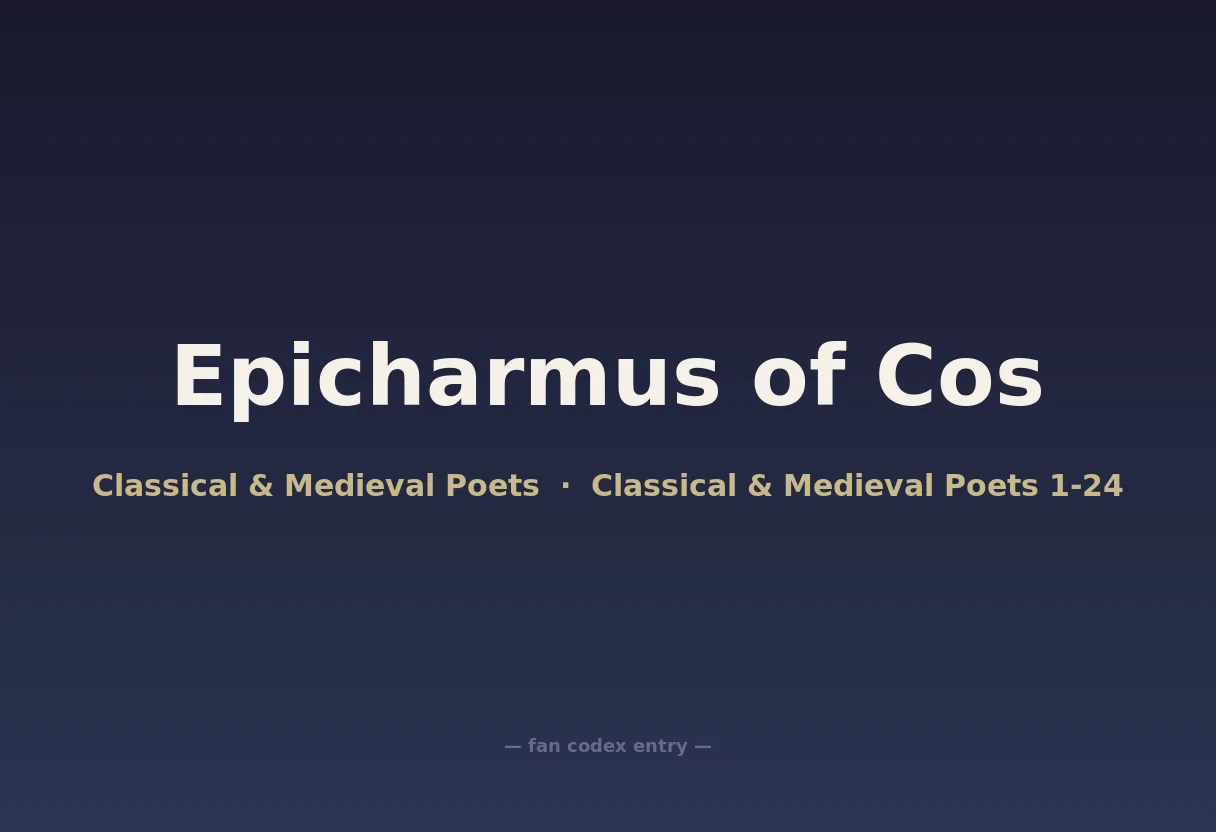 Epicharmus of Cos